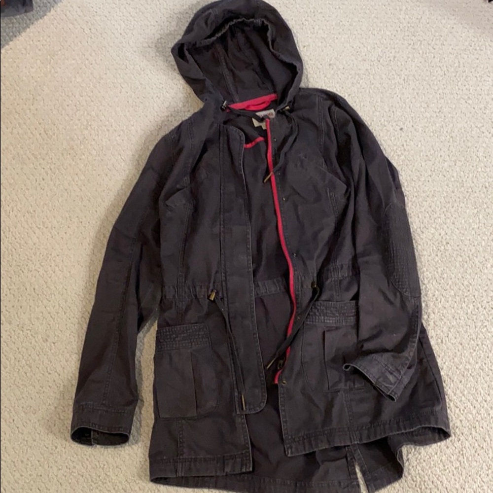 Mossimo grey with pink lining Adirondack jacket M
